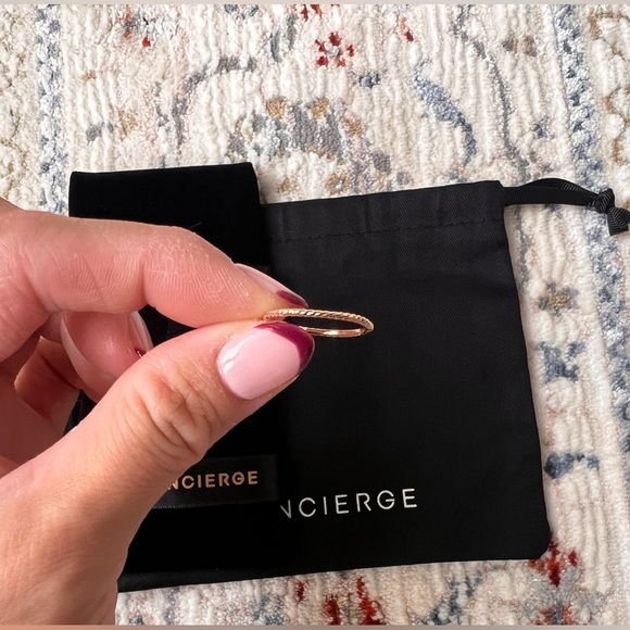 Ring Concierge Skinny Rope Eternity Ring 14K Rose Gold size 5 discontinued - Picture 7 of 9